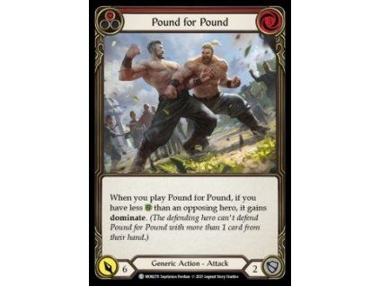 Pound for Pound (Red) (Rainbow Foil)