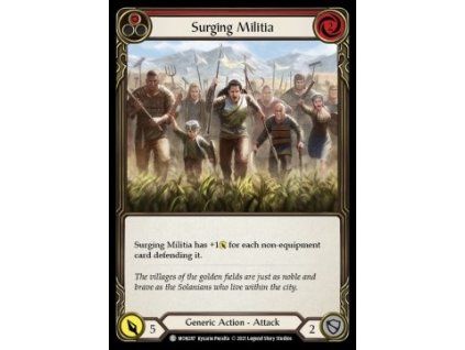 Surging Militia (Red) (Rainbow Foil)