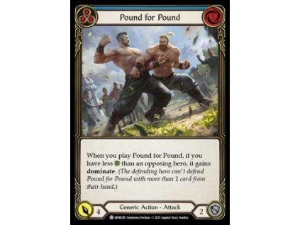 Pound for Pound (Blue) (Rainbow Foil)