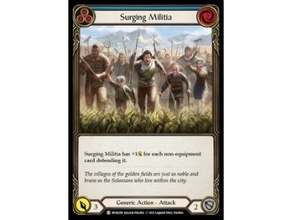 Surging Militia (Blue) (Rainbow Foil)