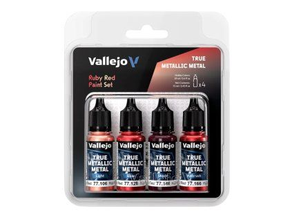 Vallejo — True Metallic Metal Ruby Red Color Set