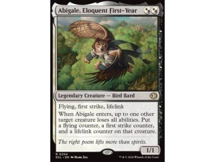 Abigale, Eloquent First-Year
