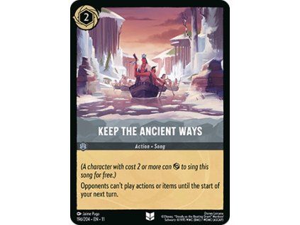 Keep the Ancient Ways