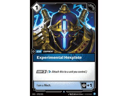 Experimental Hexplate