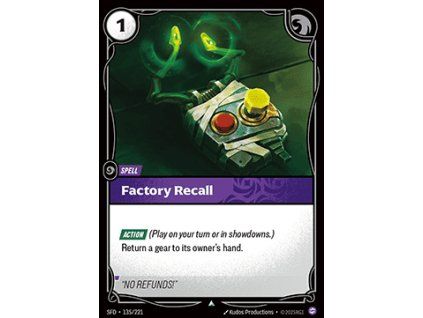 Factory Recall