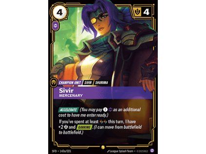 Sivir, Mercenary (V.2 - Showcase)