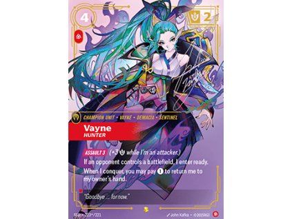 Vayne, Hunter (V.2 - Signed Showcase)