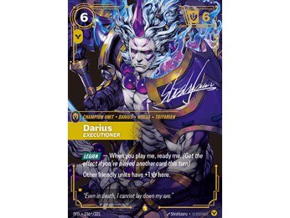 Darius, Executioner (V.2 - Signed Showcase)