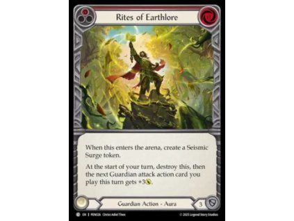 Rites of Earthlore (Red) (Rainbow Foil)