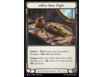 mBrio Base Digits (Cold Foil)