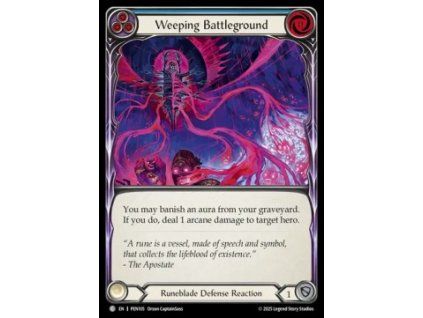 Weeping Battleground (Blue) (Rainbow Foil)