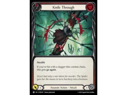 Knife Through (Red) (Rainbow Foil)