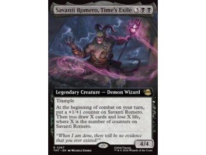 Savanti Romero, Time's Exile
