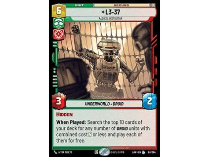 L3-37, Radical Instigator