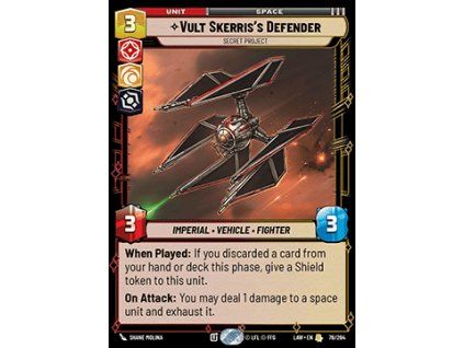 Vult Skerris's Defender, Secret Project