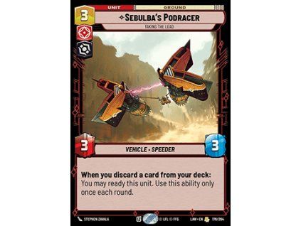 Sebulba's Podracer, Taking the Lead