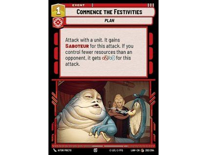 Commence the Festivities