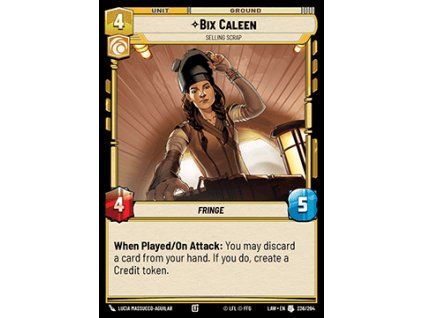 Bix Caleen, Selling Scrap