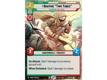 Benthic “Two Tubes”, The War Has Just Begun (V.1)