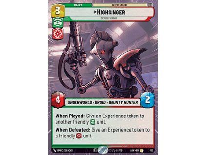 Highsinger, Deadly Droid (V.1)