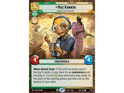 Maz Kanata, Where's My Boyfriend? (V.1)