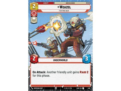 Weazel, Fighting Back (V.1)