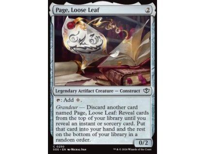 Page, Loose Leaf