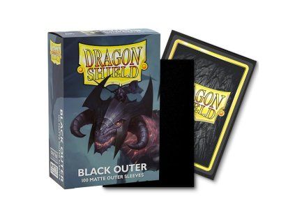 Dragon Shield obaly — Matte Black Outer Sleeves (100 kusů)