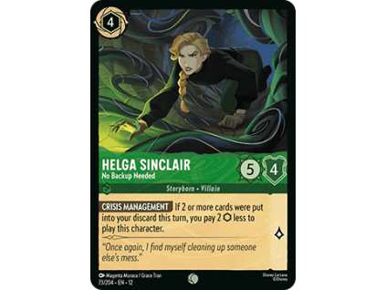 Helga Sinclair - No Backup Needed