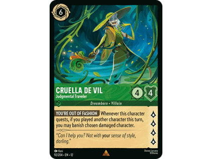 Cruella De Vil - Judgmental Traveler
