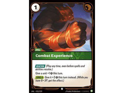 Combat Experience