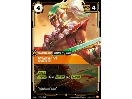 Master Yi, Tempered (V.2 - Showcase)