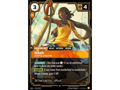 Nilah, Joyful Ascetic