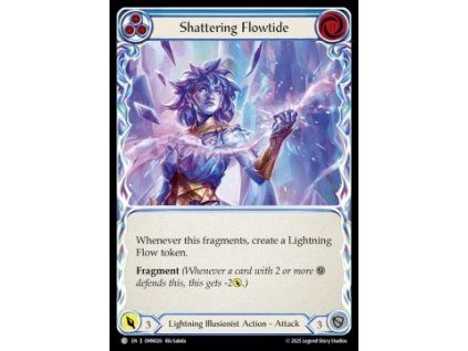 Shattering Flowtide (Blue) (Rainbow Foil)