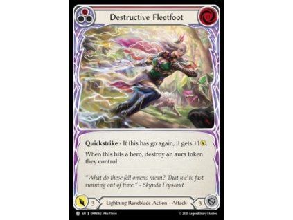 Destructive Fleetfoot (Red) (Rainbow Foil)