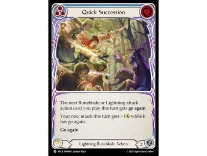 Quick Succession (Blue) (Rainbow Foil)