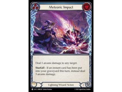 Meteoric Impact (Blue) (Rainbow Foil)