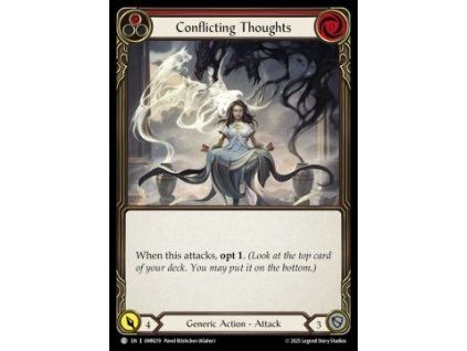 Conflicting Thoughts (Red) (Rainbow Foil)