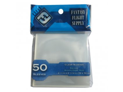 FFG FFS65 Square Board Game Sleeves Light Blue Fr 1
