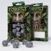 forest 3d white black dice set 7