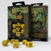 celtic 3d revised yellow black dice set 7