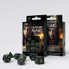 sada kostek classic runic dice set cerna zelena 7 kostek original