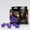 sada kostek classic runic dice set fialova bila 7 kostek original