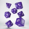 sada kostek classic runic dice set fialova bila 7 kostek default