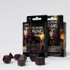 sada kostek classic runic dice set cerna cervena 7 kostek original