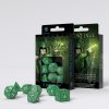 elvish green white dice set 7