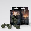 runic black glow in the dark dice set 7