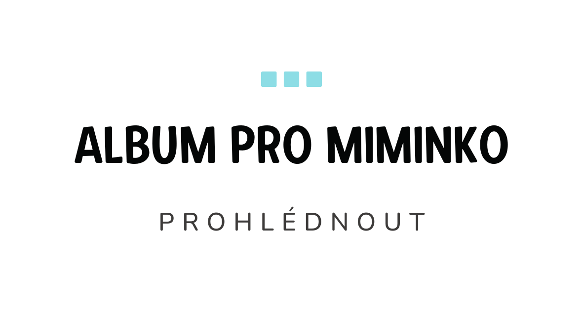 FOtoalbum pro miminko