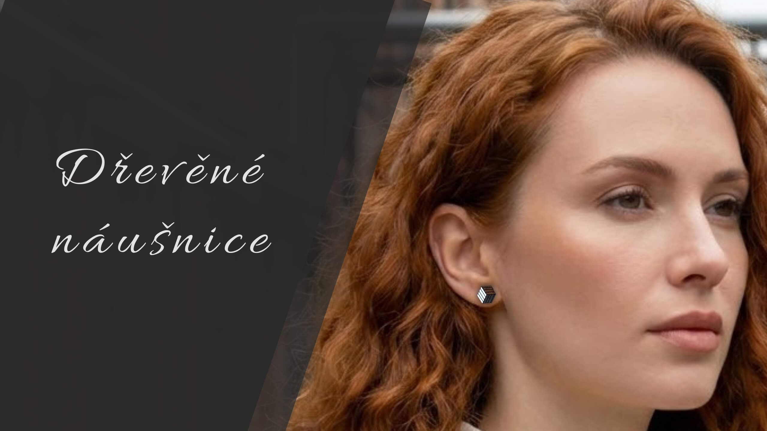 Dřevěné náušnice