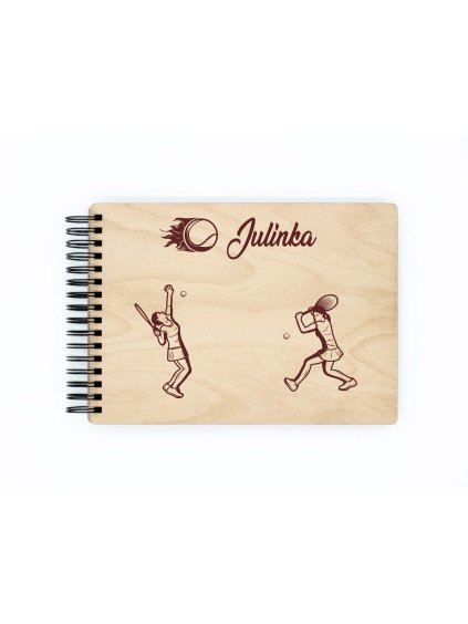 Dřevěné sportovní fotoalbum TENIS II